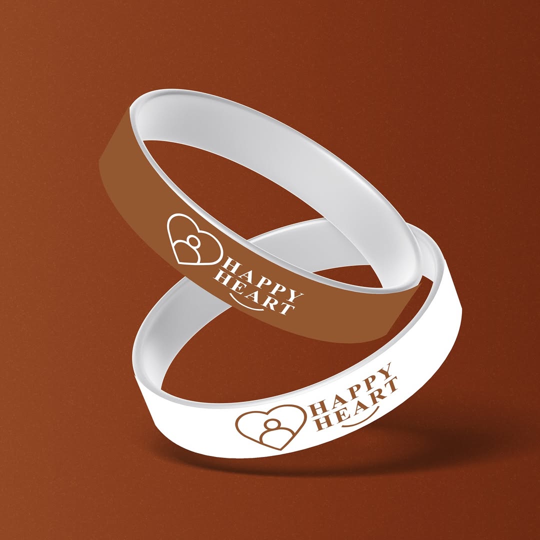 Bracelets Happy Heart – Vue 3D